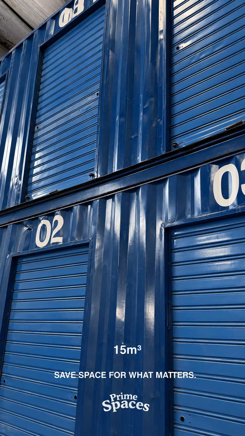 Our 15m³ storage units